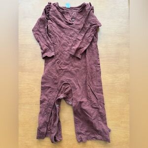 Cozy Kids Romper in Burgundy